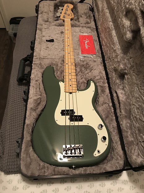 Fender precision cheap bass antique olive