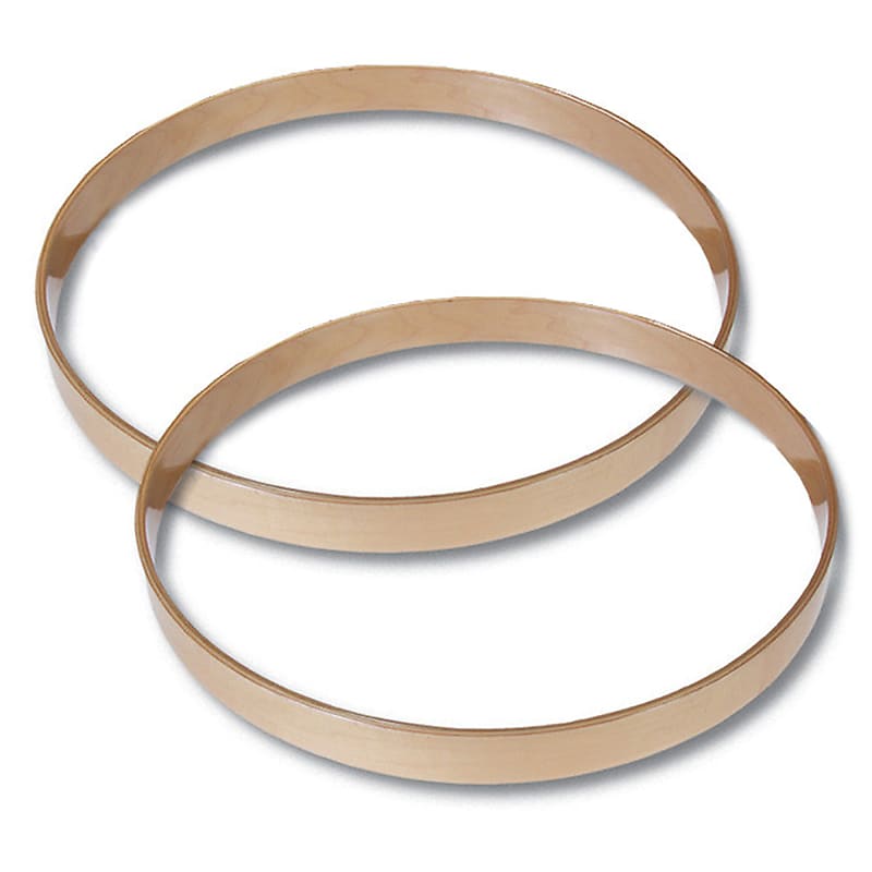 Gibraltar 22" Wood Bass Drum Hoop Natural Maple (2 Pack Reverb