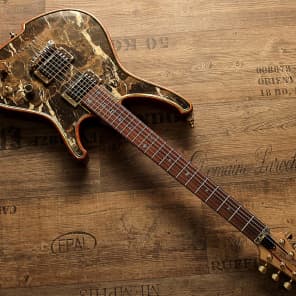 Insane Zerberus Nemesis with real Black & Gold Marble top customshop guitar #1BG001 Bild 6