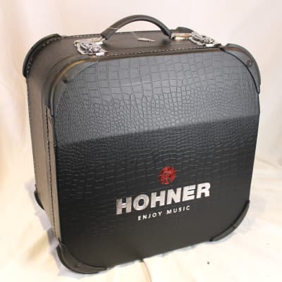 NEW Black Hohner 12X-DX Accordion Hard Case 15" X 15" X 8" fits Hohner Panther Compadre Corona image 1