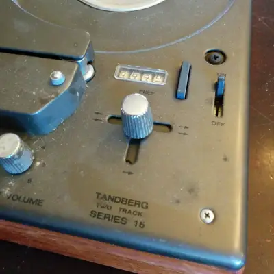 Tandberg Series 15 Two-Track Reel to Reel Tape Recorder R2R 15-21 1965 MCM Wood, Grey Steel image 4