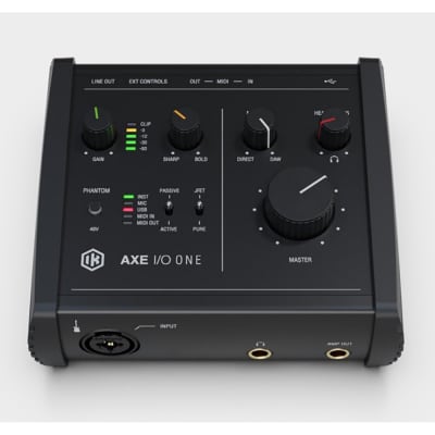 IK Multimedia AXE I/O ONE USB Audio Interface, Z-TONE Input for Guitar/Bass image 1