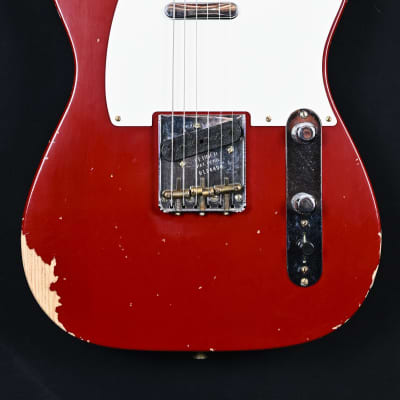 Fender Custom Shop B3 LTD Reverse '50s Telecaster from 2023 in Relic Cimarron Red with original hardcase image 3