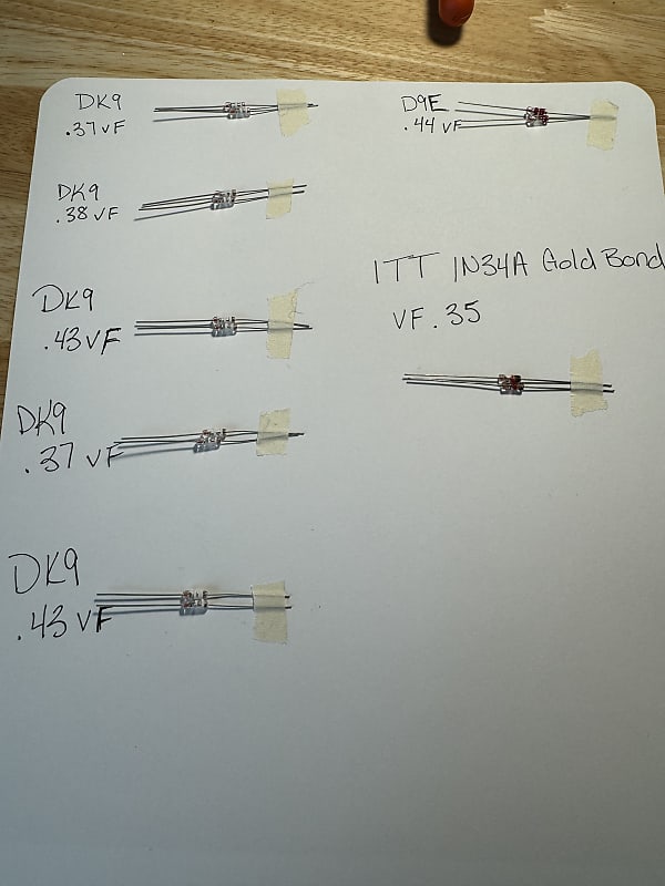 Klon Centaur DIODES MATCH AND MEASURED | Reverb