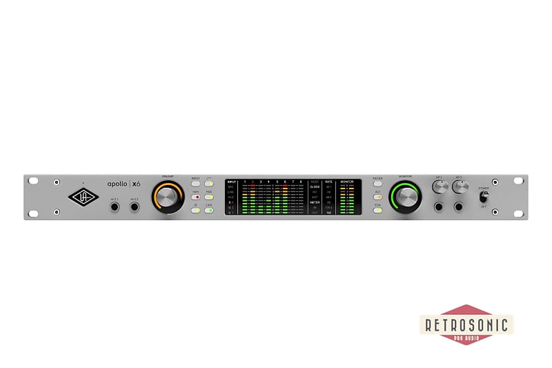 Universal Audio Apollo x6 Gen 2 Essentials+ (Rack/TB3/MAC/WIN) 2025 - Silver image 1