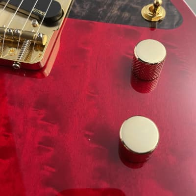 RUNT GUITARS TS "CUSTOM" - Transparent Red Top Amber Back [Made in Japan][GSB019] image 4