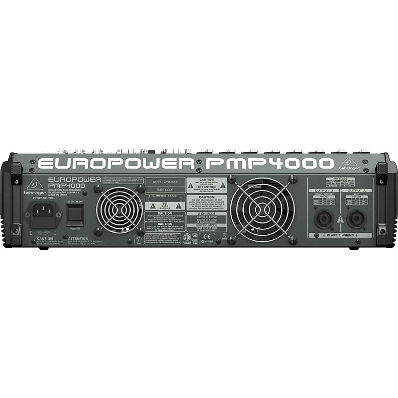 Behringer Europower PMP4000 1600-Watt 16-Channel Powered Mixer image 3