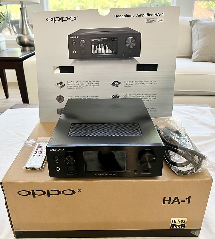 Oppo HA-1 Headphone Amplifier, DAC & Pre-Amplifier Black New Open Box image 1