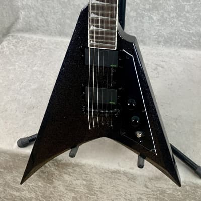 ESP LTD KH-V Kirk Hammett Signature Electric Guitar in Black Sparkle - Excellent image 3
