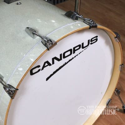 Canopus Yaiba II 22" - 10" - 12" - 16" Groove Kit Birch Ice White Sparkle Lacquer 4pcs JSM-B22S-IWSL image 6
