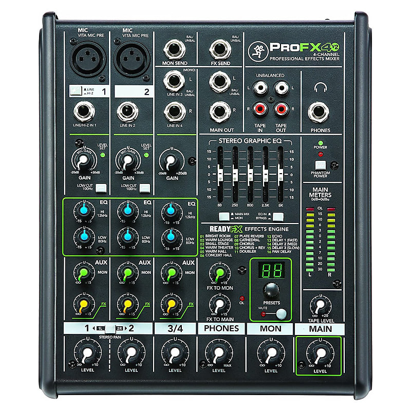 Mackie ProFX4v2 4-Channel Effects Mixer image 1