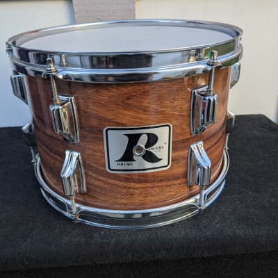 1980s Rogers Koa (Dark Brown Wood Look) Wrap 8 x 12" XP8 Tom - Looks And Sounds Great! image 1