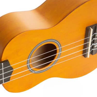 CASCHA HH 3973B Multilingual Gelb Sopran Ukulele inkl. Tasche / B-Ware image 5