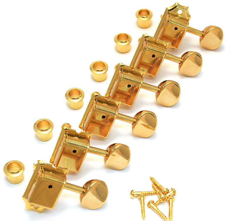 Gotoh SD91 6-in-line Gold Vintage Tuners TK-0880-002 image 1