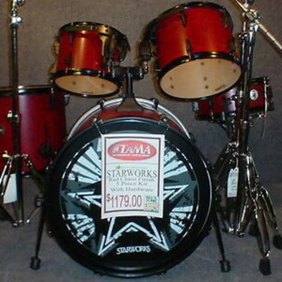 Tama WL52BK RDC Starworks 5-Piece Limited Edition Drum Set - Red Chaos - NOS image 2