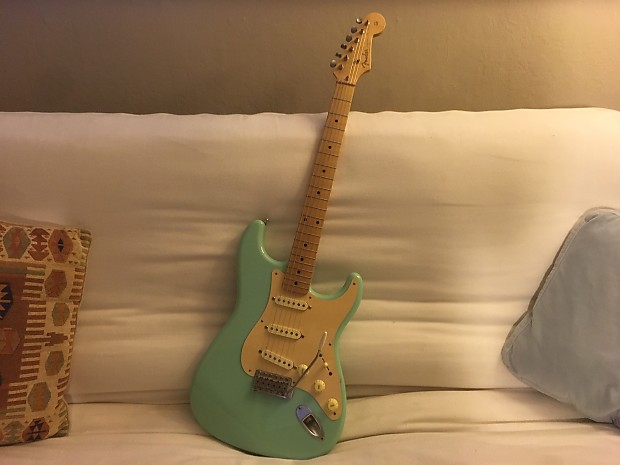Fender Japan Stratocaster '57 Reissue 1996 Surf Green | Reverb