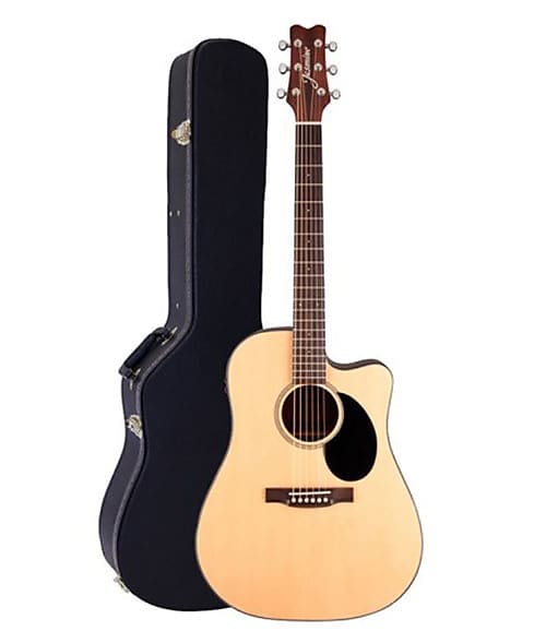 Jasmine by Takamine JD93CE-NAT Dreadnought Acoustic-Electric Guitar with CASE image 1