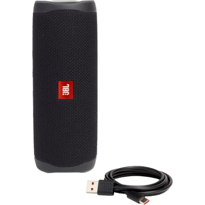 JBL Flip 5 Portable Waterproof Bluetooth Speaker (Black) Refurbished image 2