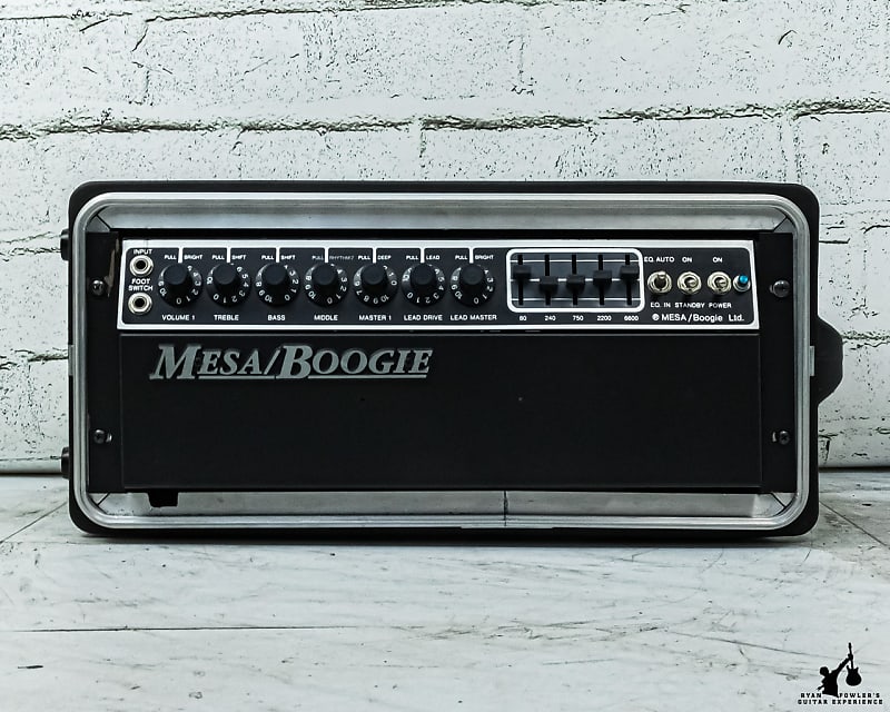 1980s Mesa Boogie Mark III Green Stripe Rackmount Head image 1