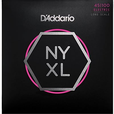D'Addario NYXL45100 Nickel Wound Bass Guitar Strings, Regular Light, 45-100, LS image 1