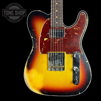 Fender Custom Shop Limited Edition Reverse 60 Tele Custom Heavy Relic 3 Color Sunburst w/case