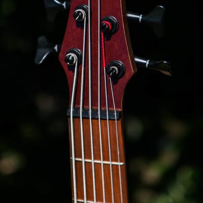 Ibanez SR506E-BM Electric Bass 2019 Brown Mahogany 6 string bass Bartolini pups active EQ mint image 4