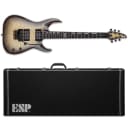 ESP E-II Horizon FR QM Black Natural Burst BLKNB Electric Guitar + Hard Case