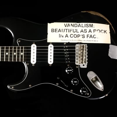 LEFTY! Vintage 1988 Fender Japan Stratocaster MIJ Relic Guitar Nirvana Cobain Strat Fuji-Gen 7.5 lb! image 13