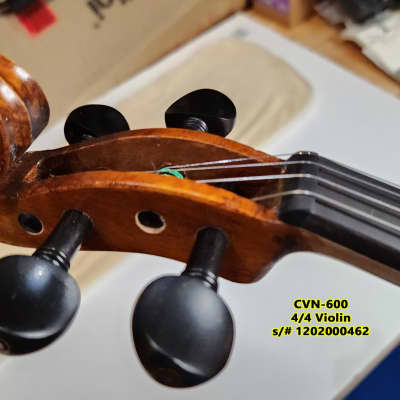Cecilio 4/4 Advanced Level Violin Featuring Aged 7+ Years - Solid Spruce Top Highly Flamed One-Piece Maple Back and Sides All-Ebony Components, Independent Fine-Tuners, Brazilwood Bows, Hand-Rubbed Oil Finish... image 16