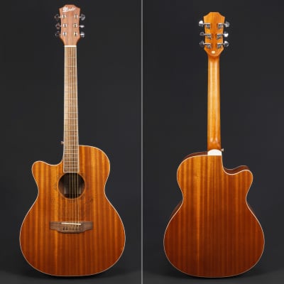 Lindo Left Handed Feeling Series Electro Acoustic Guitar with LCD Tuner XLR/Carry Case image 4