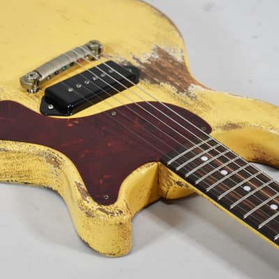 Immagine 2021 Rock n' Roll Relics Thunders TV Yellow Finish Electric Guitar w/OHSC - 5