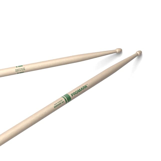 Promark Rebound 5A Raw Hickory Drumstick, Acorn Wood Tip image 1