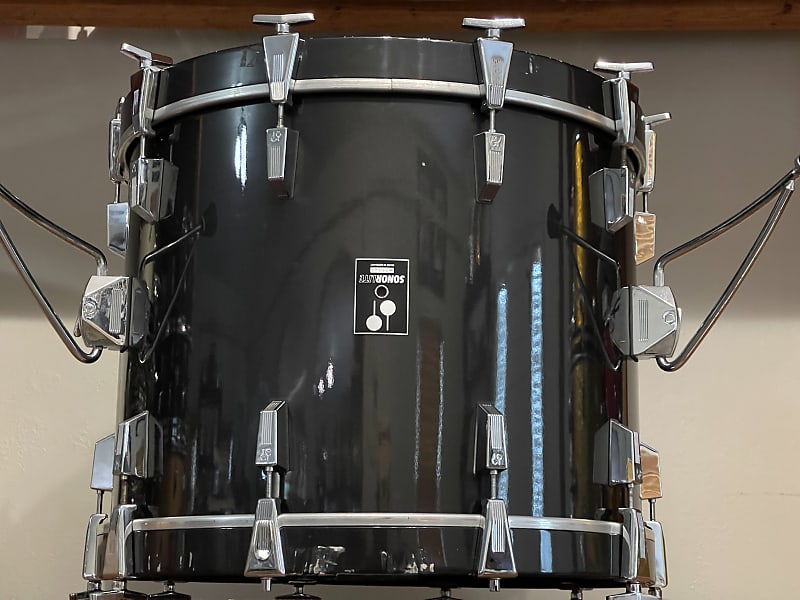 1980's Sonor Lite Graphite Lacquer 12/16/22 Drum Kit