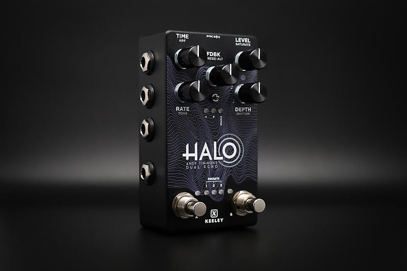 Keeley Keeley Keeley Halo - Waves Limited Edition - Andy Timmons Signature  Dual Echo 2022 - Black 2022 Black