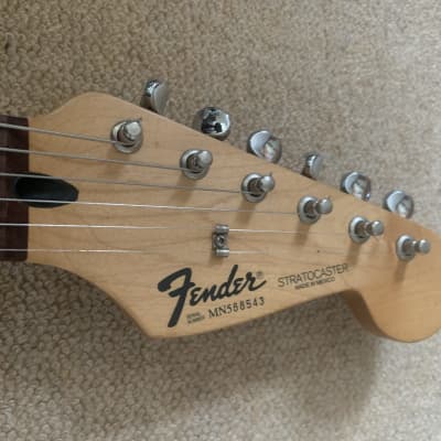 Fender Stratocaster Black Electric Guitar Made In Mexico