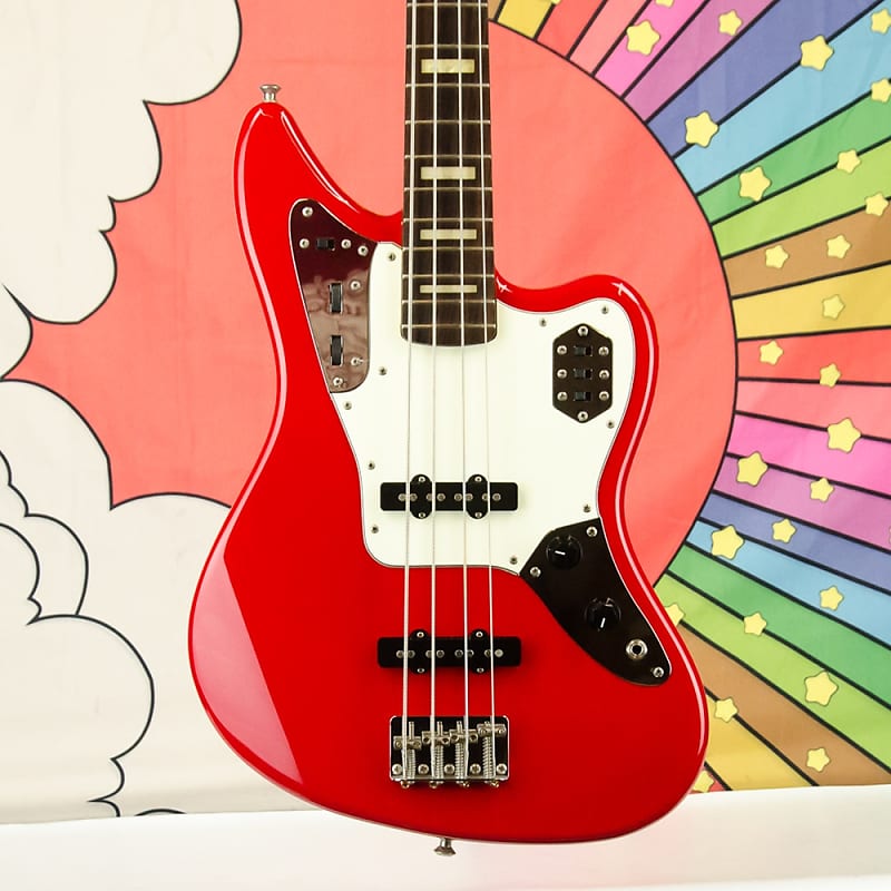 Used Fender Jaguar Bass, Rosewood Fingerboard, Hot Rod Red, Japan Made,  Hard Case | Reverb