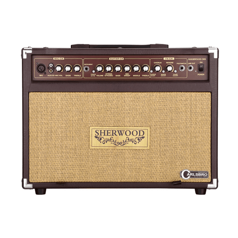 Carlsbro Sherwood 30 acoustic amplifier brown image 1