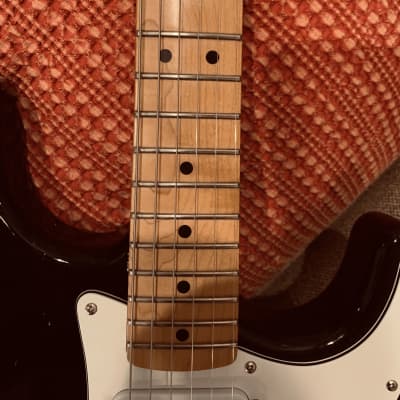 Fender Stratocaster Partscaster Black Nitro Hardtail Body Fender MIM Neck Under 6lbs!! image 9
