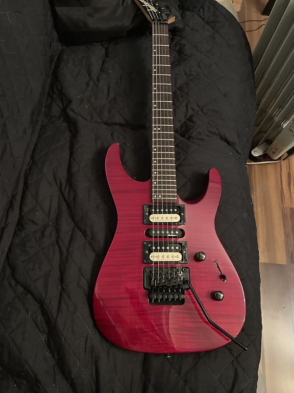 Jackson Performer PS4 Dinky Body in Trans Red Reverb