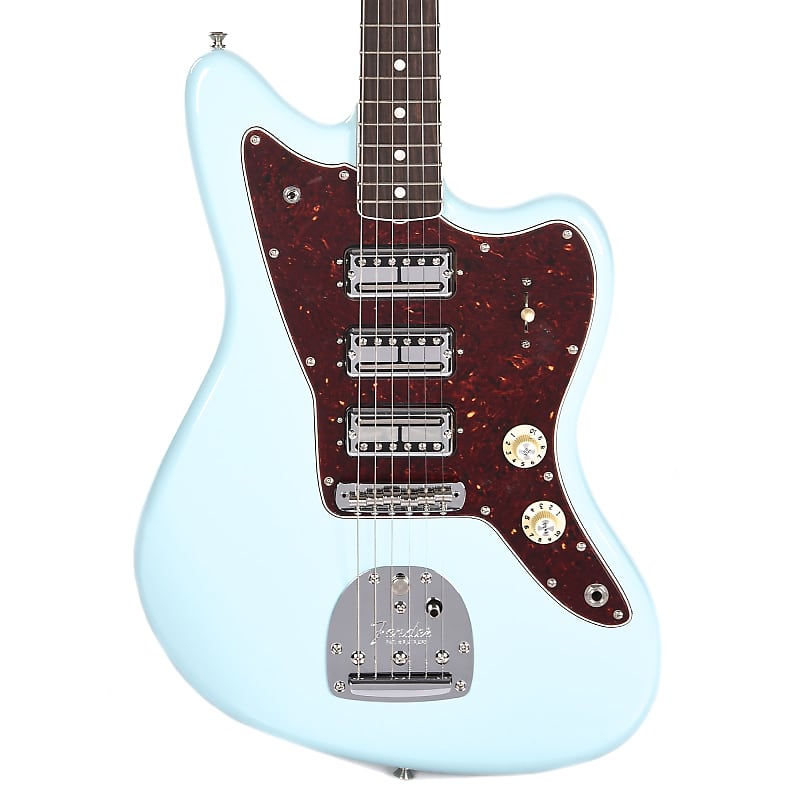 Fender 60th Anniversary Limited Edition Triple Jazzmaster with Rosewood  Fretboard Daphne Blue 2018