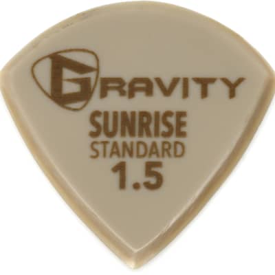 Gravity Picks Variety Pack (8 pc) - Thin/Medium  Bundle with Gravity Picks Gold Sunrise - Standard Size  1.5mm image 3