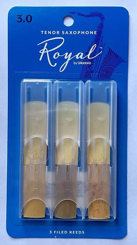 Royal by D'Addario Tenor Saxophone Reeds #3.0 (3-Pack) NEW rkb0330 image 1