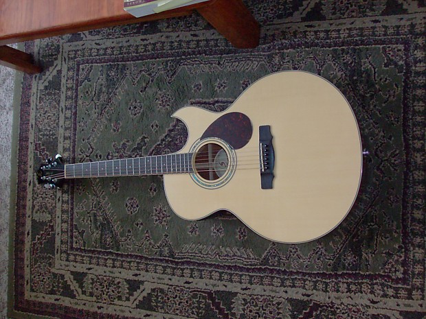 Samick Jumbo Acoustic-Electric w/built in tuner, Grovers image 1