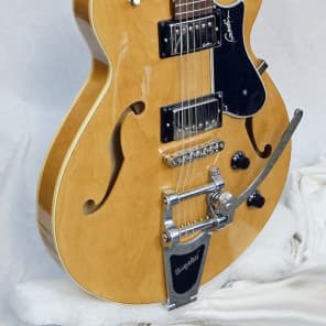 Godin Montreal Premiere HG w/Bigsby Gorgeous Graining Natural Finish 2 buckers image 3