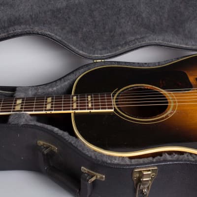 Gibson  SJ Southern Jumbo Flat Top Acoustic Guitar (1952), ser. #Z2778-8, black tolex hard shell case. image 13