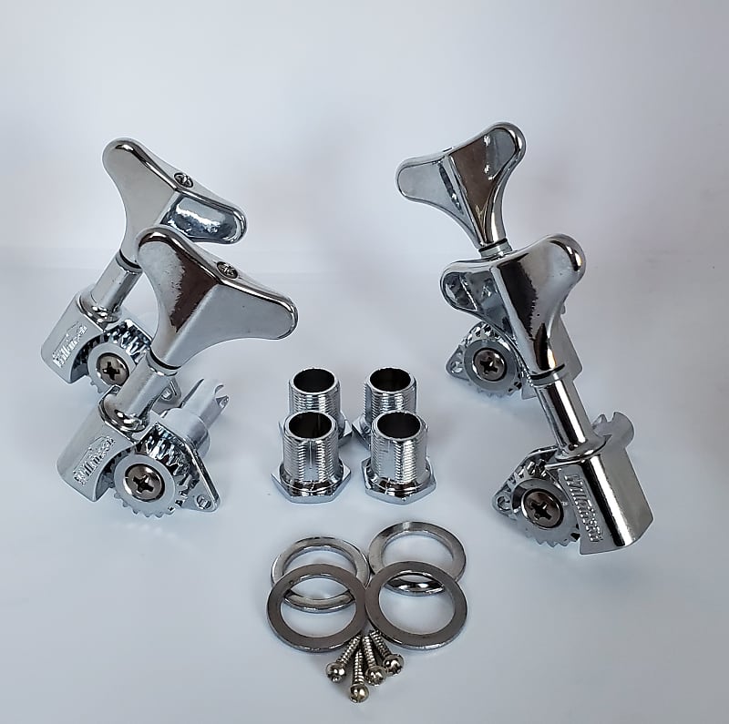 Wilkinson Bass tuners 2R & 2L Chrome Reverb