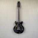 Dean Boca Black 12-String Electric Guitar - Mint