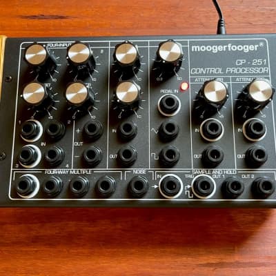 Moog Voyager XL w/ all 7 MoogerFoogers/MF CP251 Control Processor/Stand/Boxes/Manuals/Racks/Cables image 4