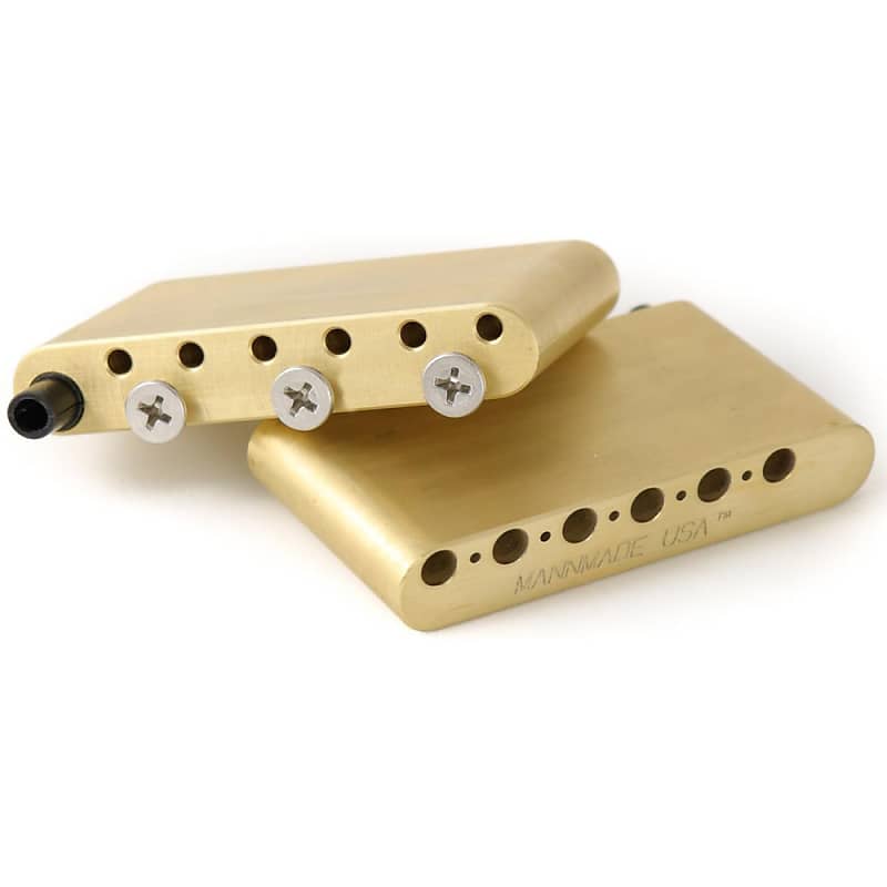 MannMade USA Brass Tremolo Block - ClassicVibrato Bridge - | Reverb