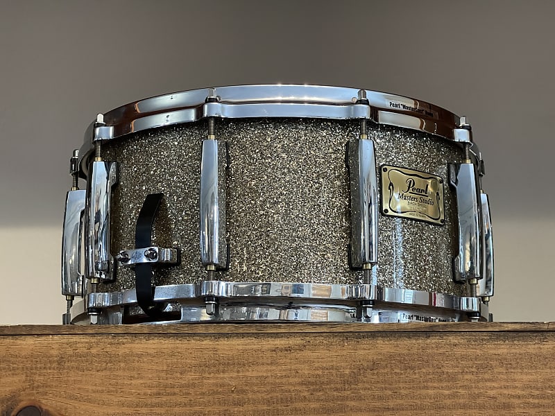 Pearl Masters Studio 6.5x14 Bronze Glass Glitter Birch Snare Drum